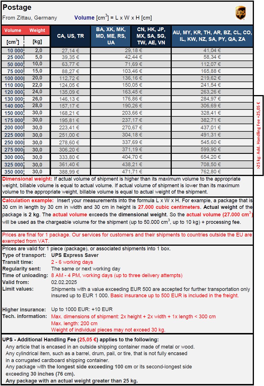 Address In Germany Mail Package Forwarding To Chile Mailboxde